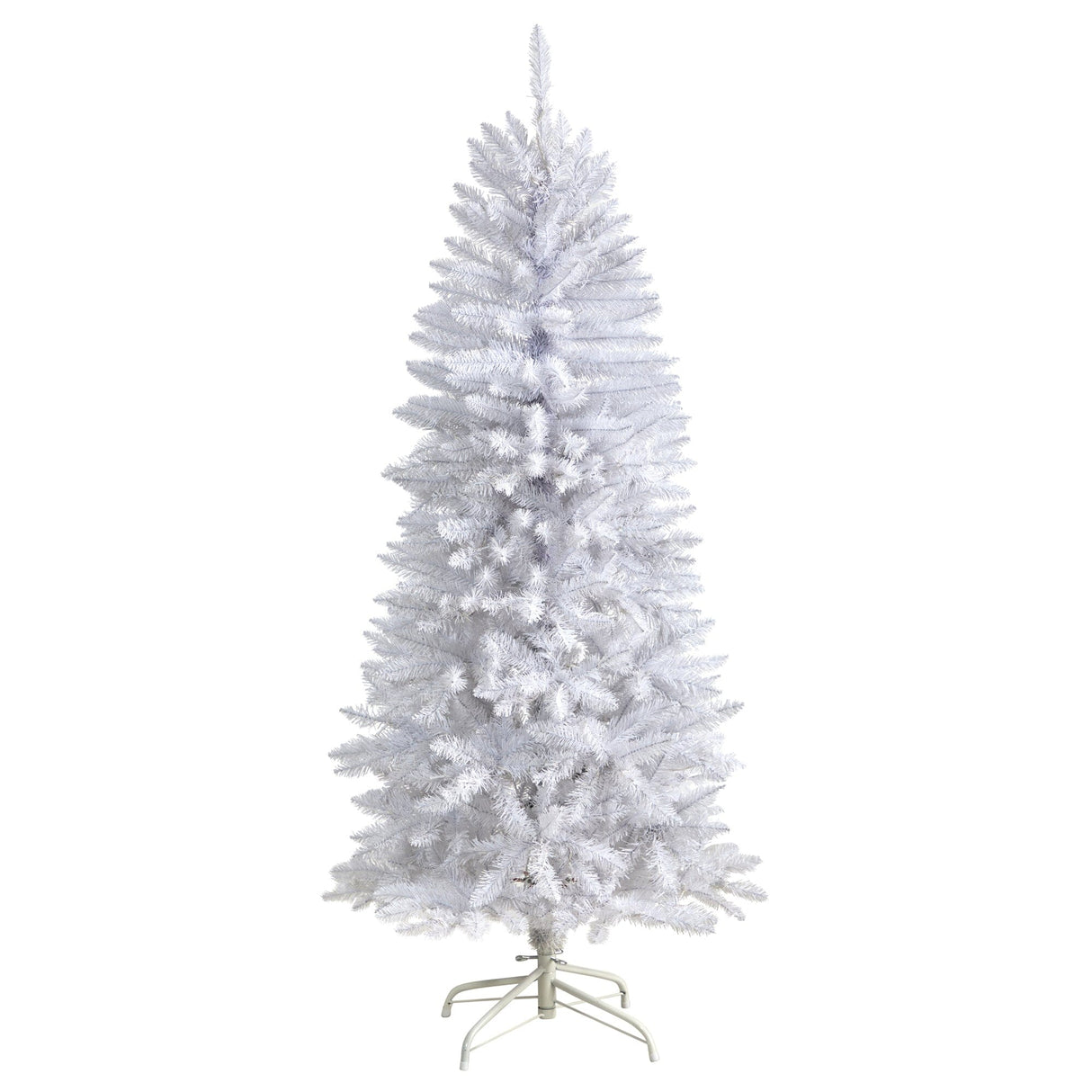 5’ Slim White Artificial Christmas Tree with 491 Bendable Branches-Christmas Tree-Parc Decor