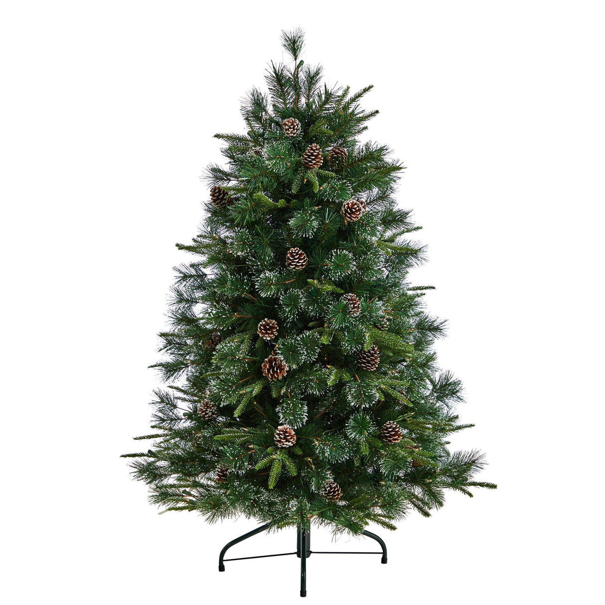 5’ Snowed Tipped Clermont Pine Artificial Christmas Tree-Christmas Tree-Parc Decor