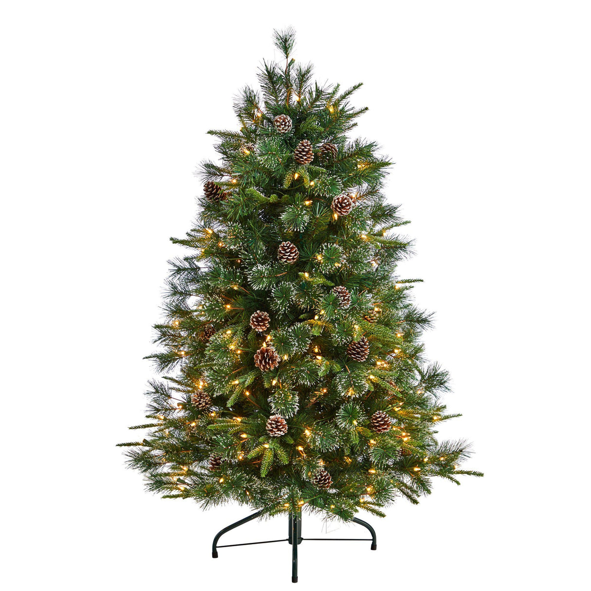 5’ Snowed Tipped Clermont Pine Artificial Christmas Tree-Christmas Tree-Parc Decor