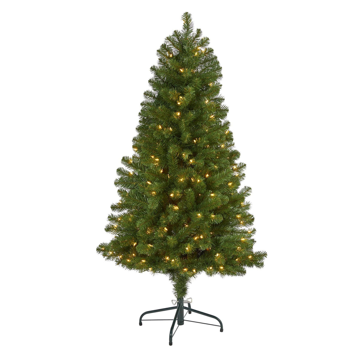 5’ Virginia Fir Artificial Christmas Tree with 200 Clear Lights and 379 Bendable Branches-Christmas Tree-Parc Decor