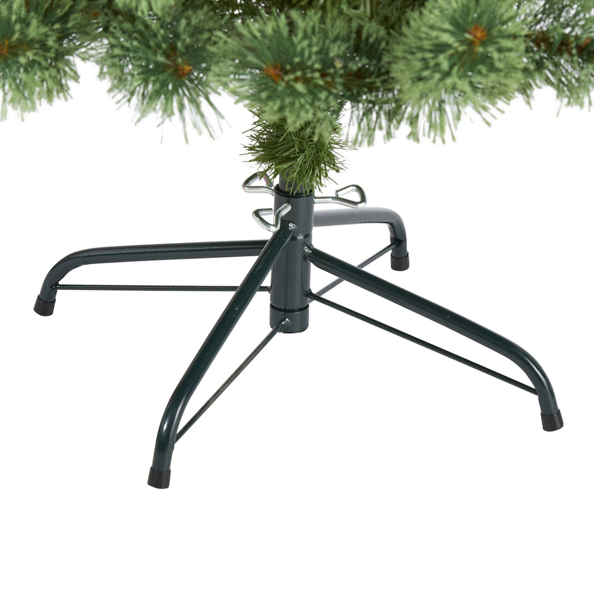 5’ White Mountain Pine Artificial Christmas Tree with 200 Clear LED Lights and Pine Cones-Christmas Tree-Parc Decor