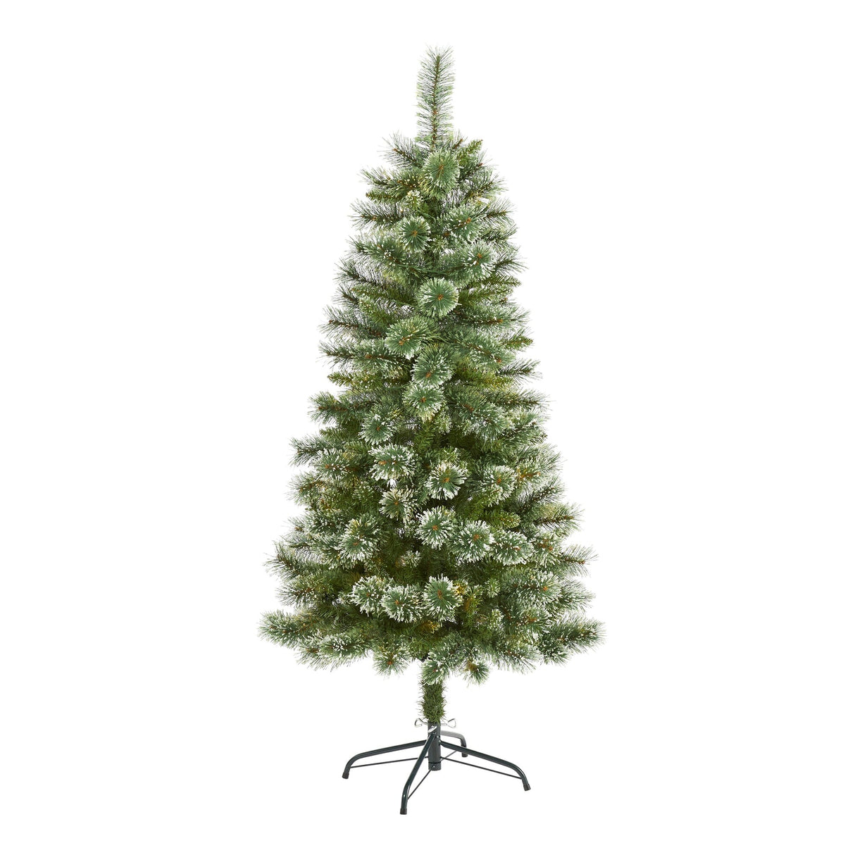 5’ Wisconsin Slim Snow Tip Pine Artificial Christmas Tree with 298 Bendable Branches-Christmas Tree-Parc Decor