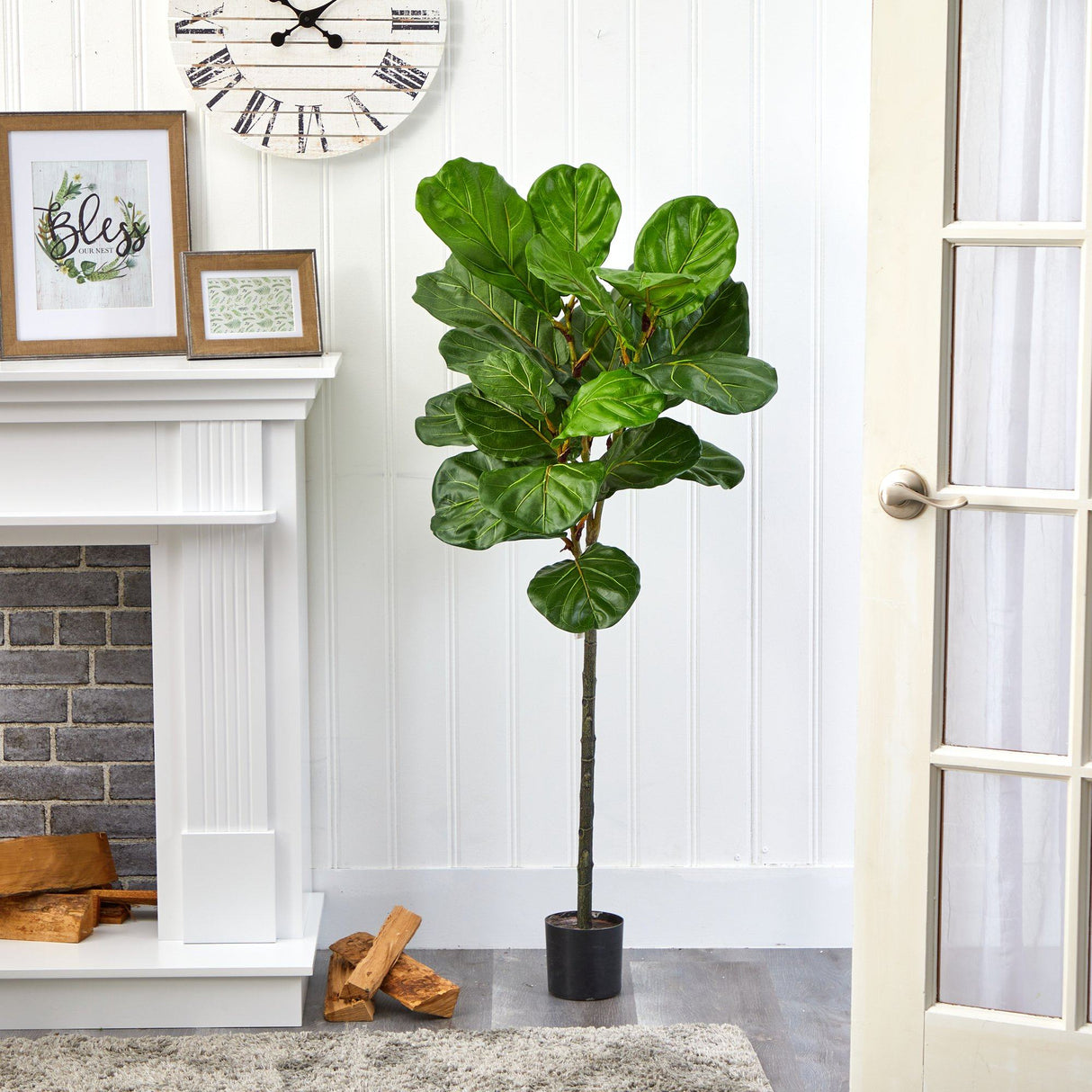 52” Fiddle Leaf Artificial Tree-Parc Decor