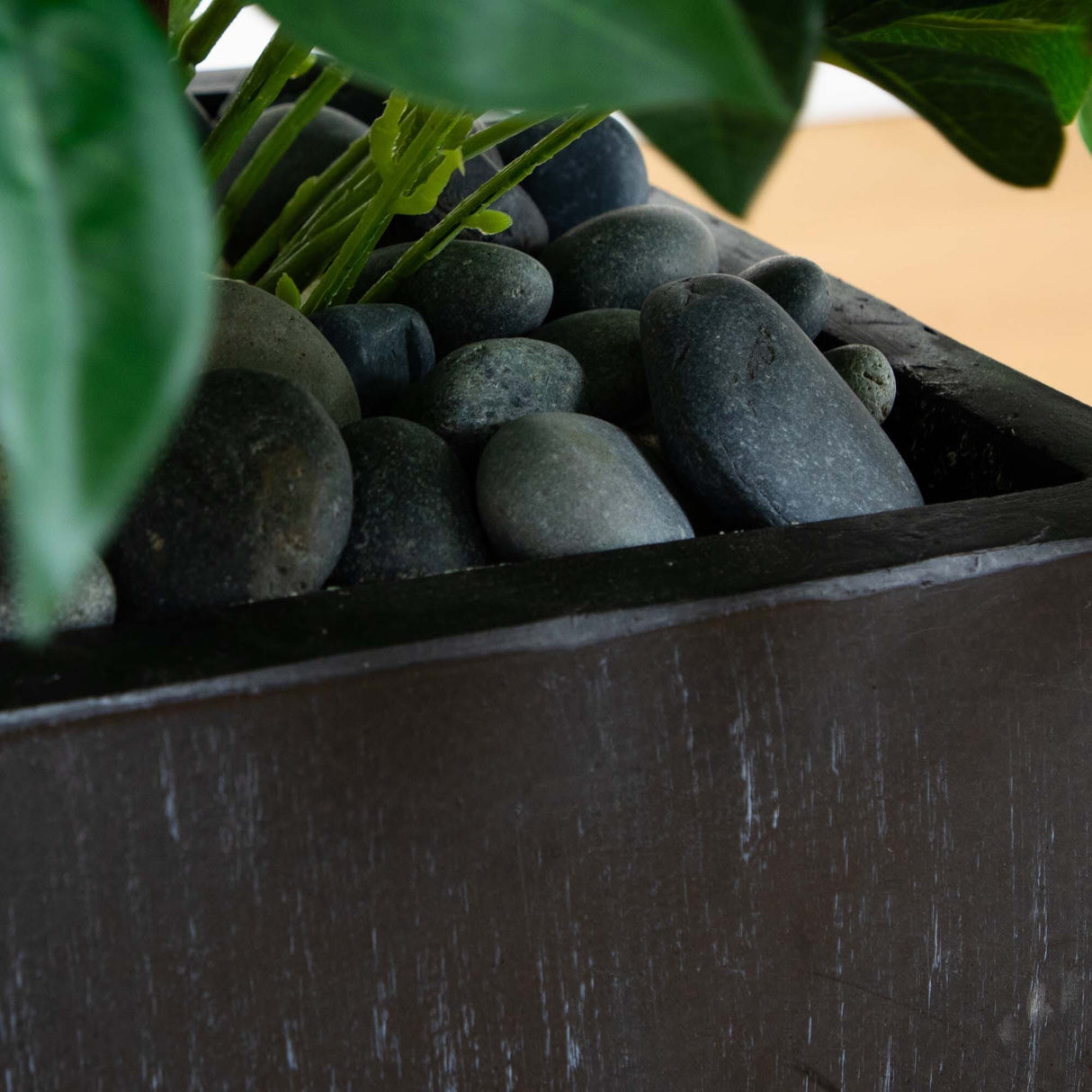 56” Bay Leaf Cone Topiary Artificial Tree UV Resistant in Black Planter (Indoor/Outdoor)-Parc Decor