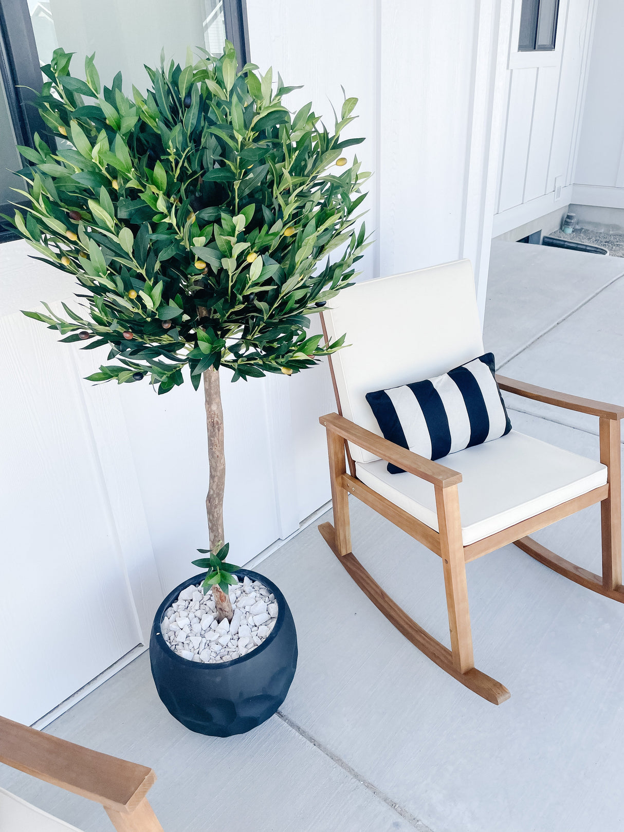 58” Olive Topiary Artificial Tree UV Resistant (Indoor/Outdoor)-Parc Decor