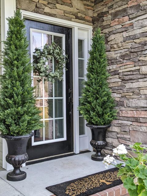 5.5’ Cypress Cone Topiary Artificial Tree UV Resistant (Indoor/Outdoor)-Parc Decor