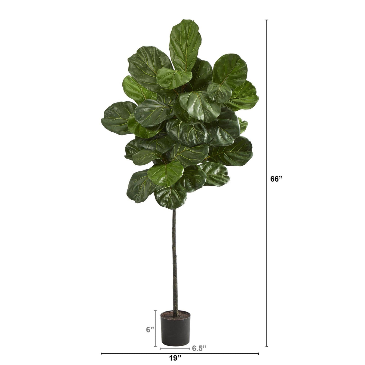 5.5’ Fiddle Leaf Artificial Tree-Parc Decor