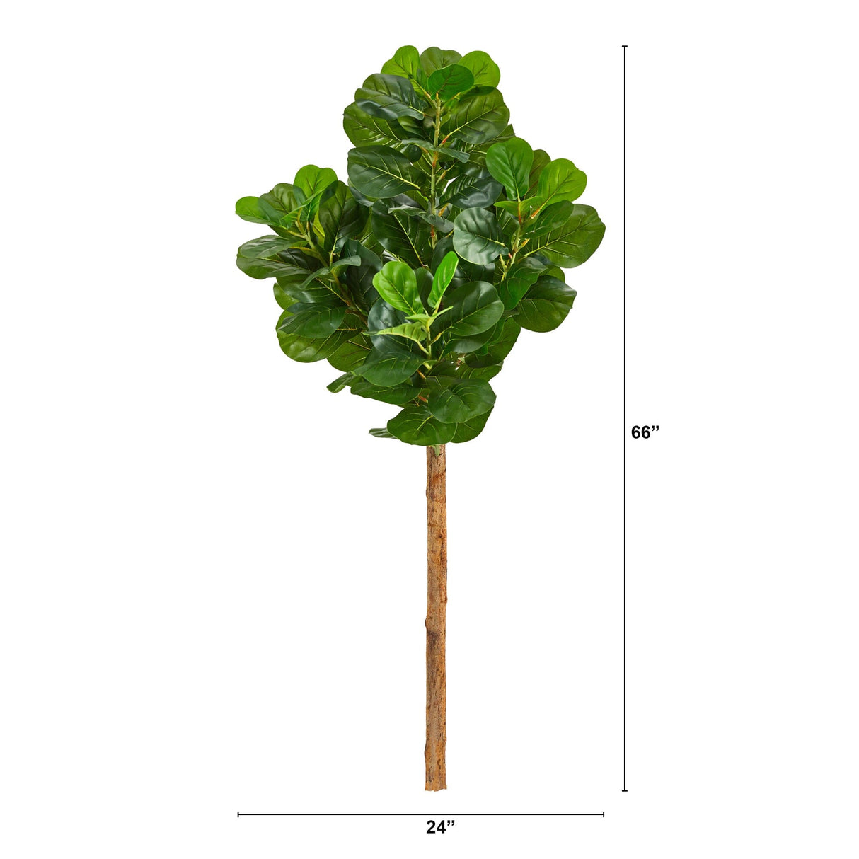 5.5’ Artificial Fiddle Leaf Tree (No Pot)-Tree-Parc Decor