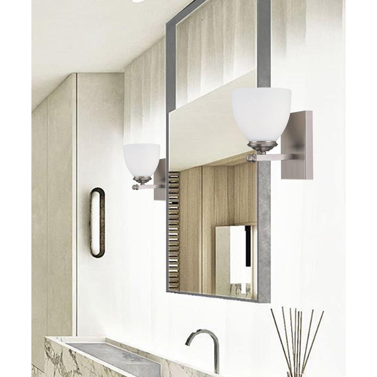 5"W Chapman 1-Light Sconce Matte Nickel