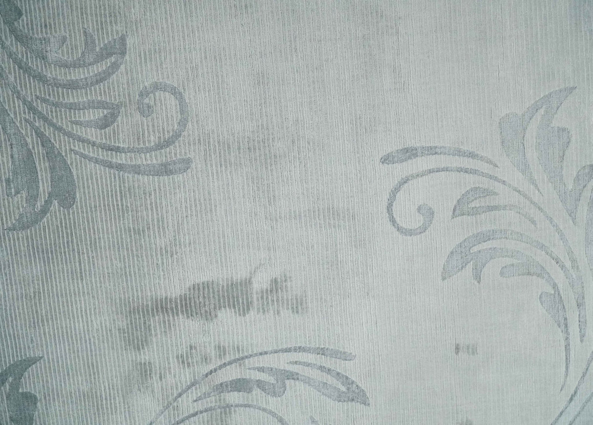 5x8 Hand Woven Silver and Gray Modern Floral Art Silk Rug