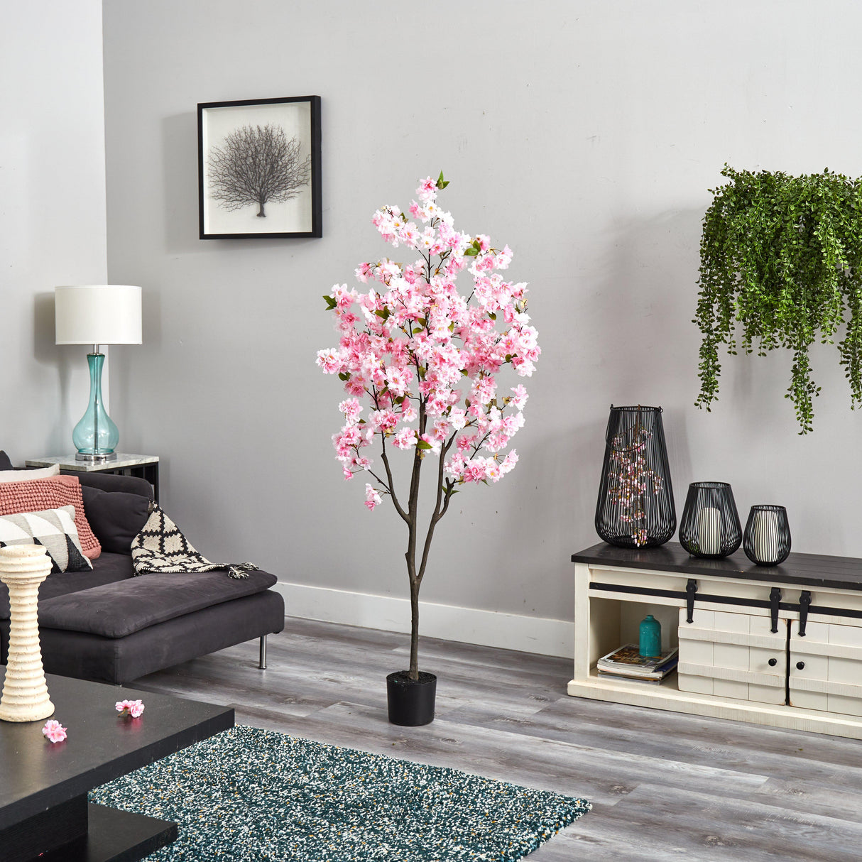 6’ Cherry Blossom Artificial Tree-Parc Decor
