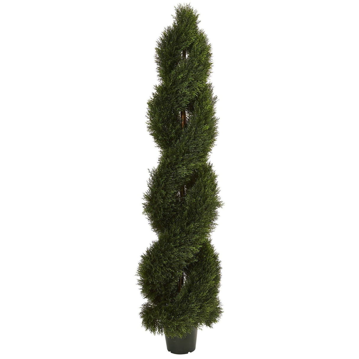 6' Double Pond Cypress Spiral Topiary UV Resistant (Indoor/Outdoor)-Parc Decor