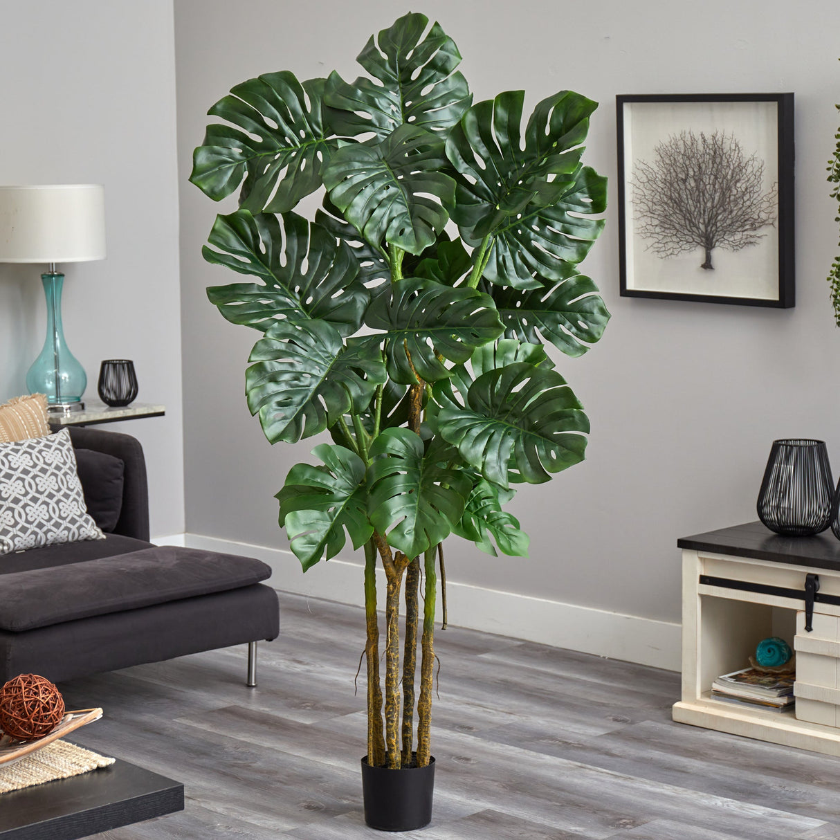 6’ Monstera Tree Artificial-Parc Decor