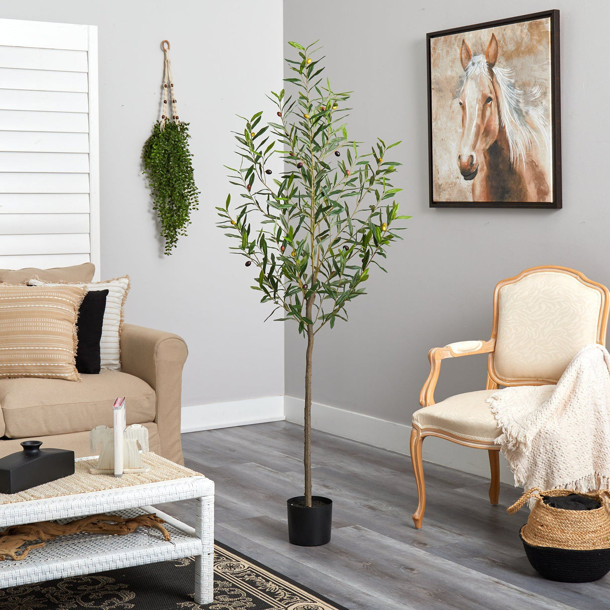 6’ Olive Artificial Tree-Parc Decor