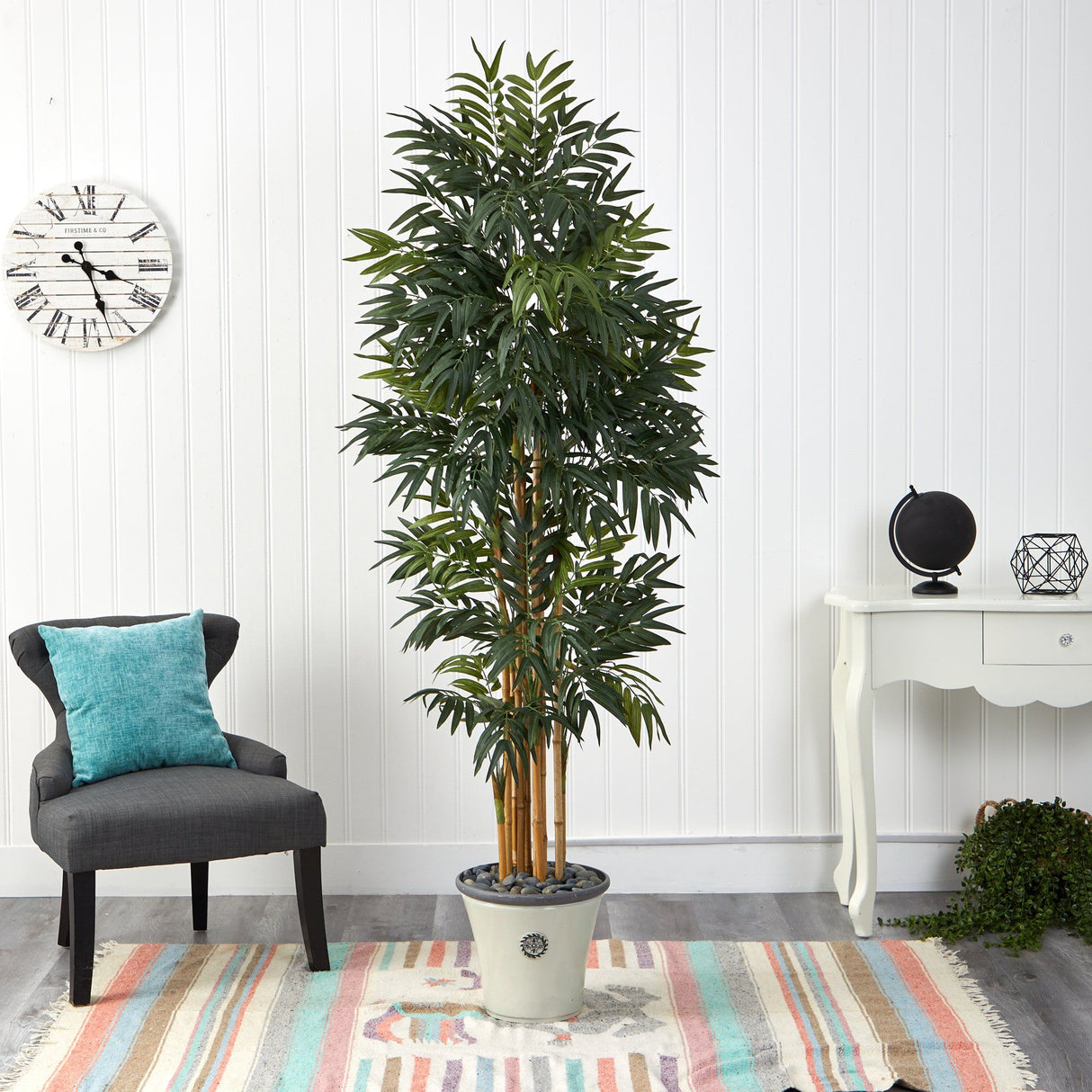 6’ Phoenix Artificial Palm tree in Decorative Planter-Parc Decor