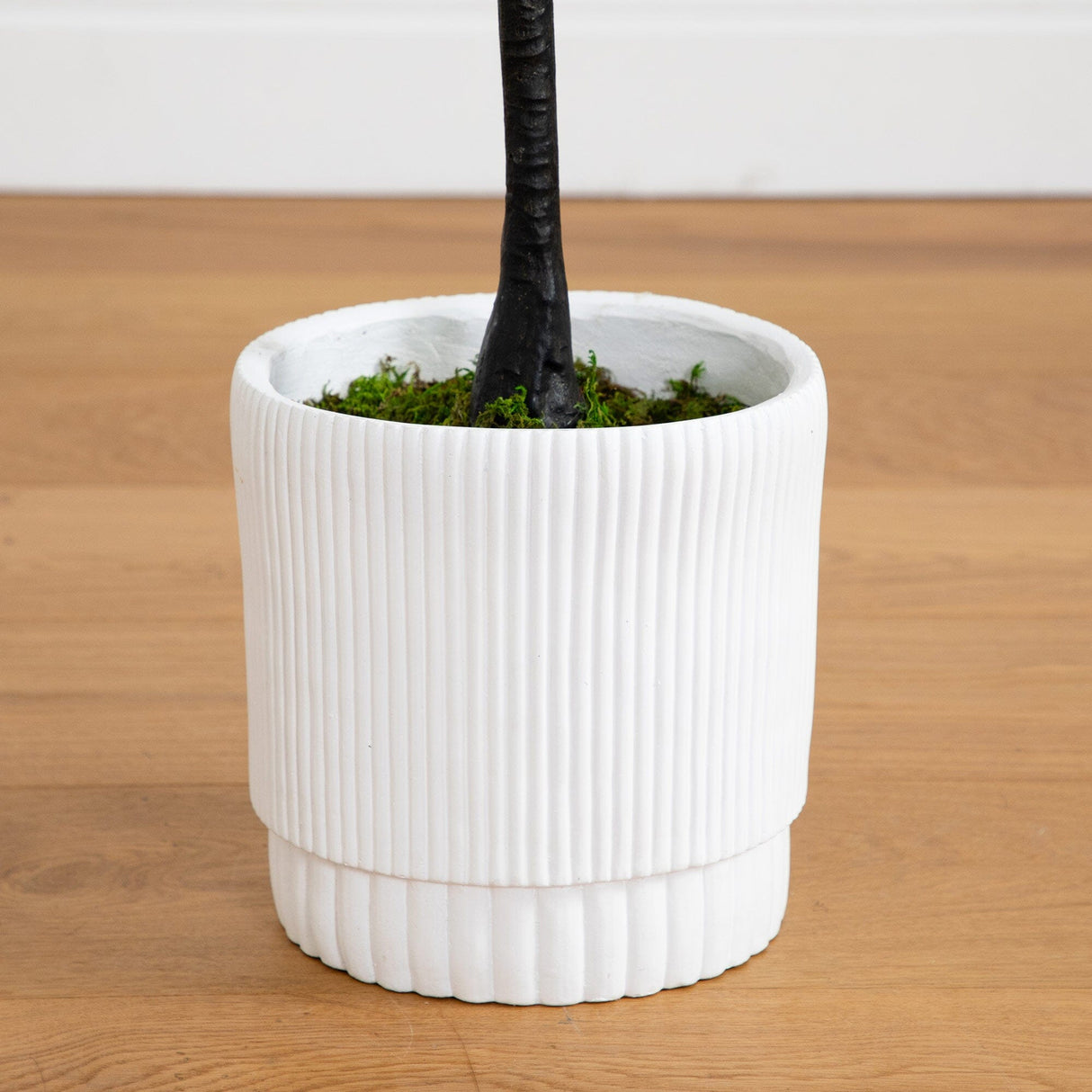 6’ Artificial Bougainvillea Tree with White Decorative Planter-Tree-Parc Decor