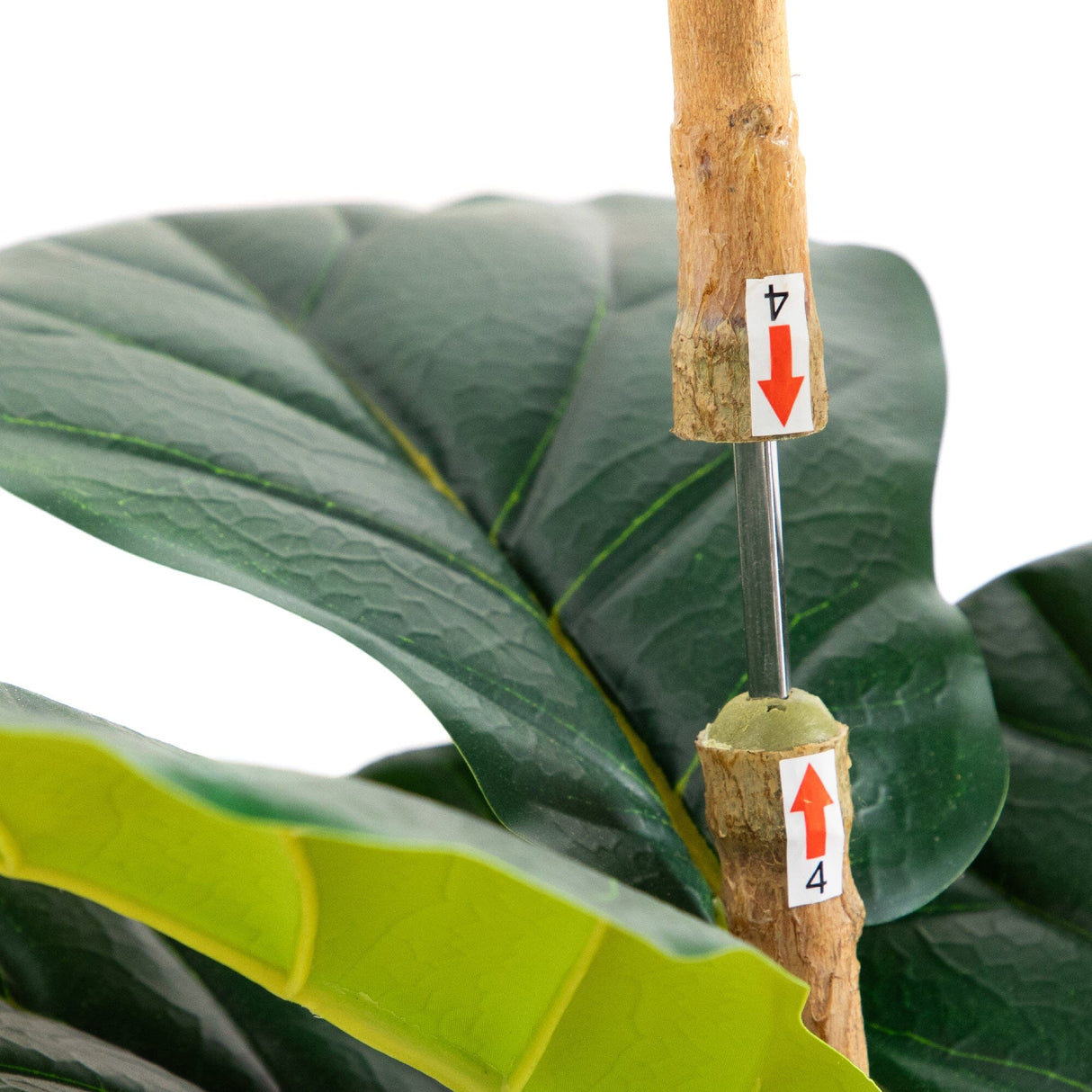 6’ Artificial Fiddle Leaf Tree in Decorative White Planter-Tree-Parc Decor