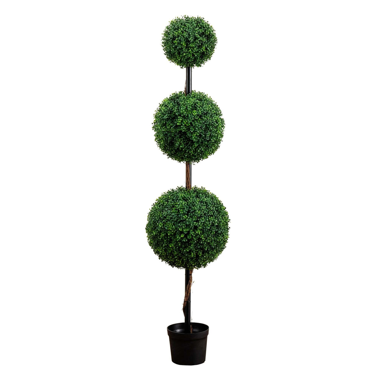 6’ Artificial Triple Ball Boxwood Topiary Tree (Indoor/Outdoor)-Tree-Parc Decor
