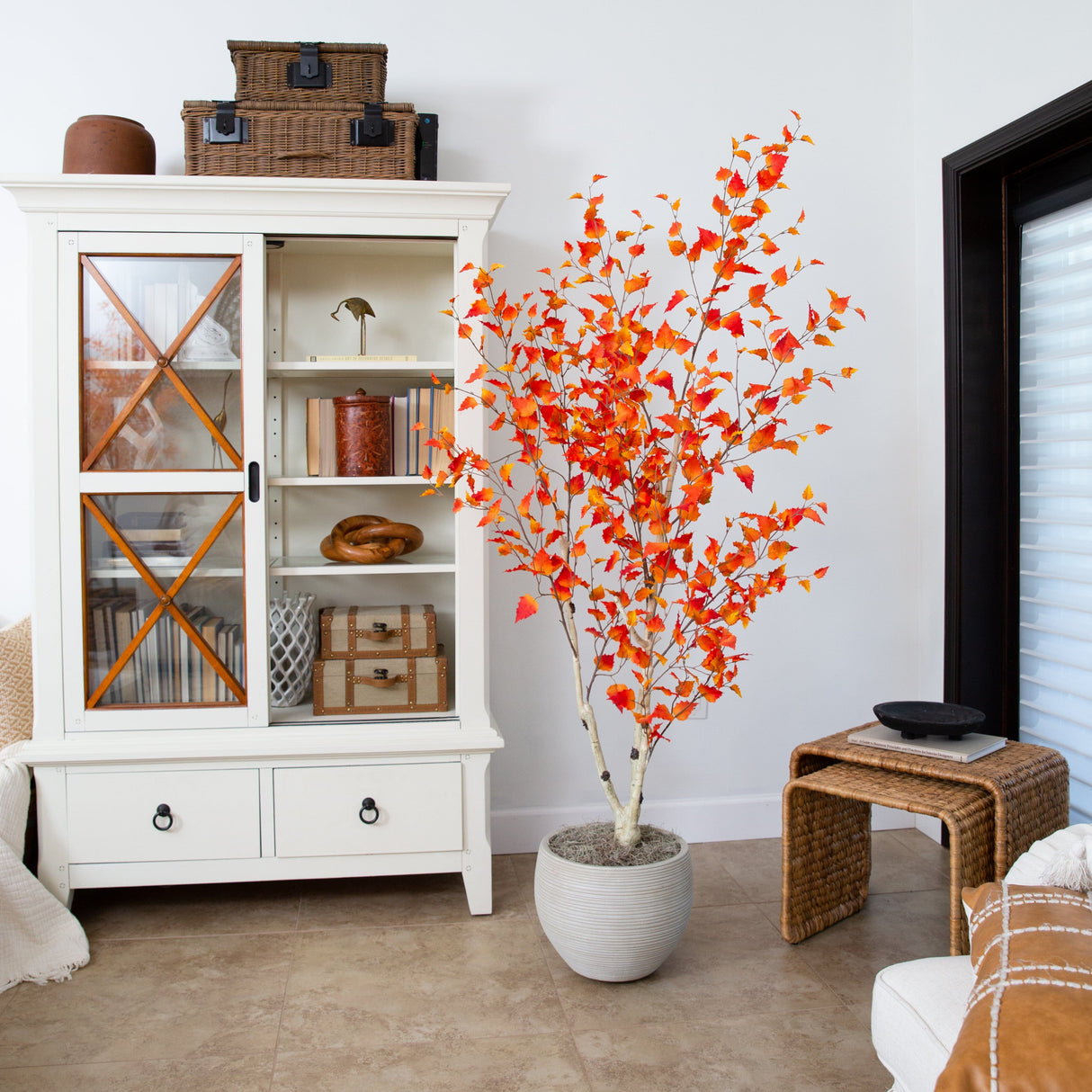 6’ Autumn Birch Artificial Fall Tree-Tree-Parc Decor