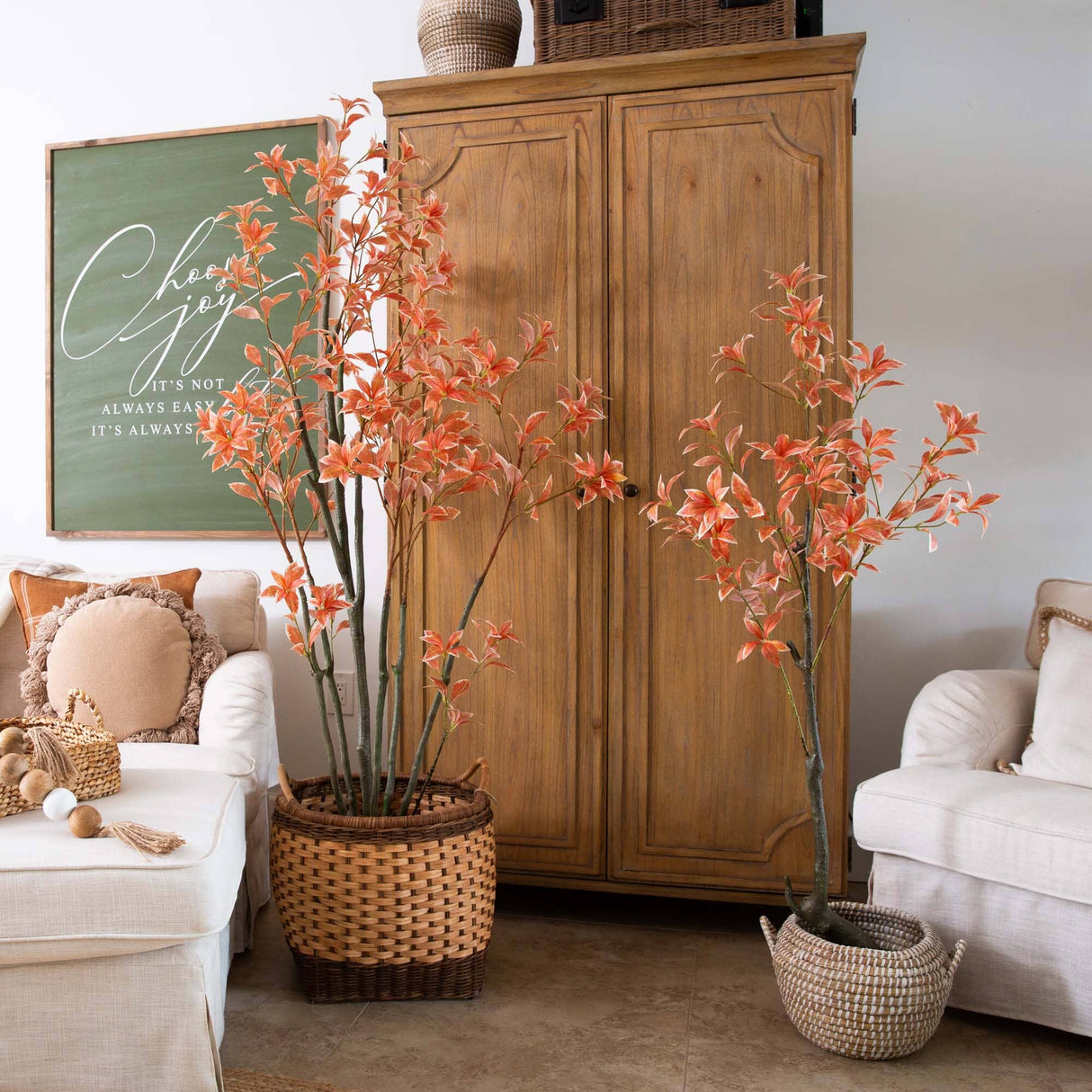 6’ Autumn Pieris Artificial Fall Tree-Tree-Parc Decor