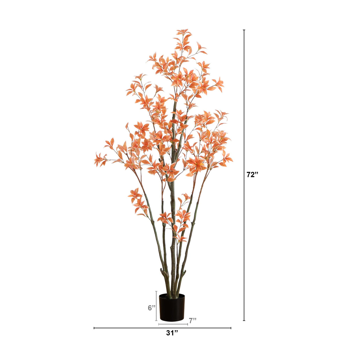 6’ Autumn Pieris Artificial Fall Tree-Tree-Parc Decor