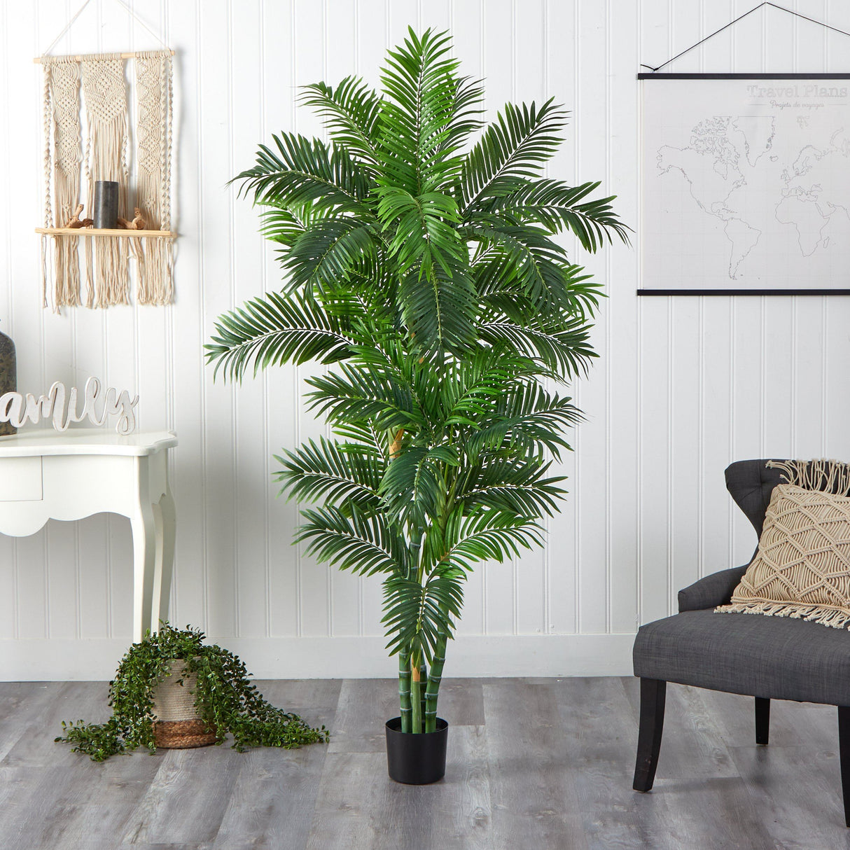 6’ Curvy Parlor Palm Silk Tree-Tree-Parc Decor