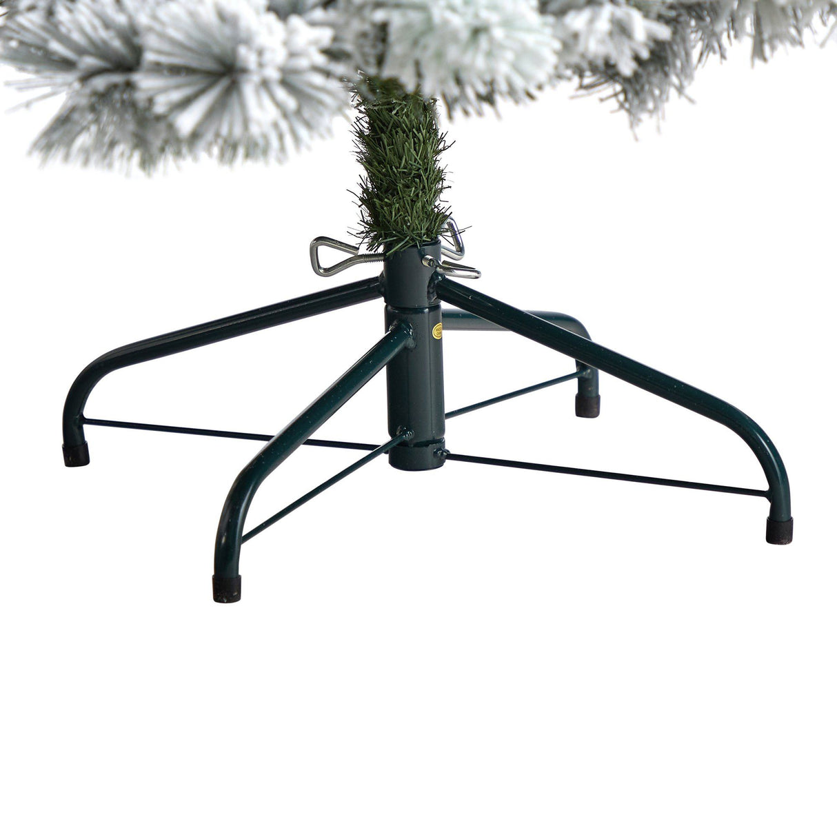 6’ Flocked Oregon Pine Artificial Christmas Tree with 300 Clear Lights and 551 Bendable Branches-Christmas Tree-Parc Decor