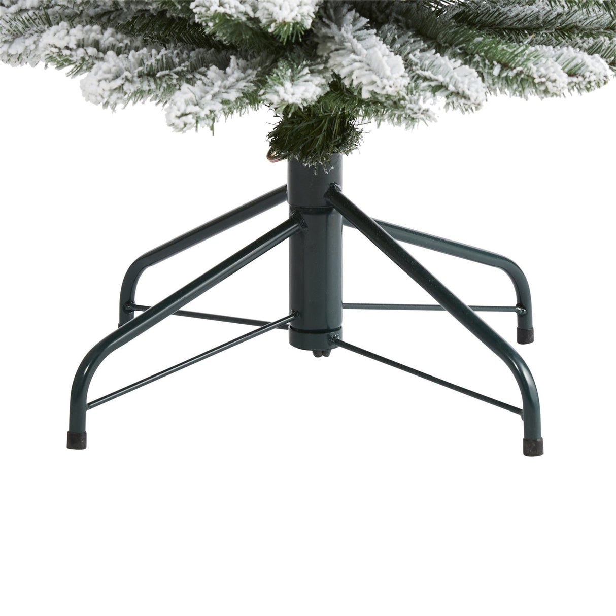 6’ Flocked Pencil Artificial Christmas Tree with 438 Bendable Branches-Christmas Tree-Parc Decor