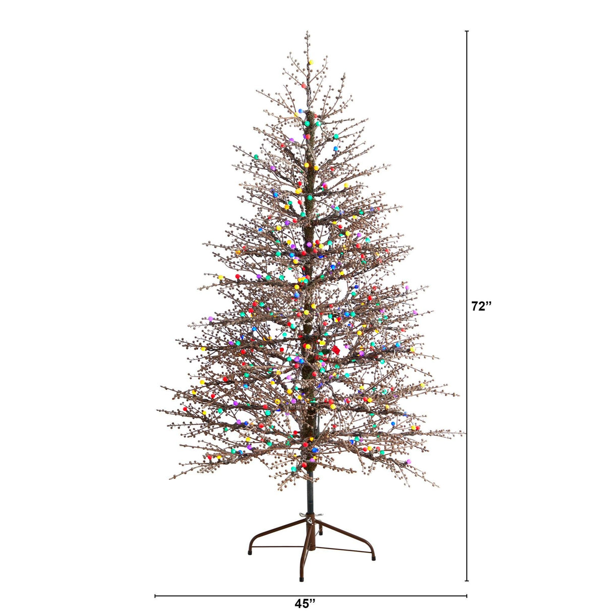 6' Frosted Berry Twig Christmas Tree-Christmas Tree-Parc Decor