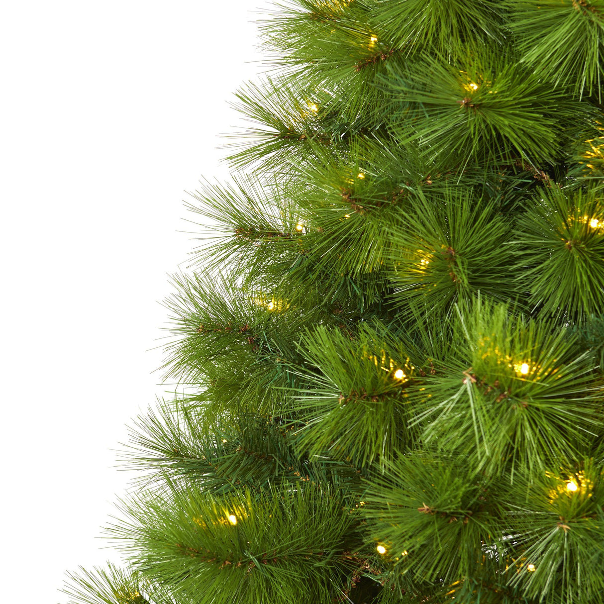 6’ Green Scotch Pine Artificial Christmas Tree with 300 Clear LED Lights-Christmas Tree-Parc Decor