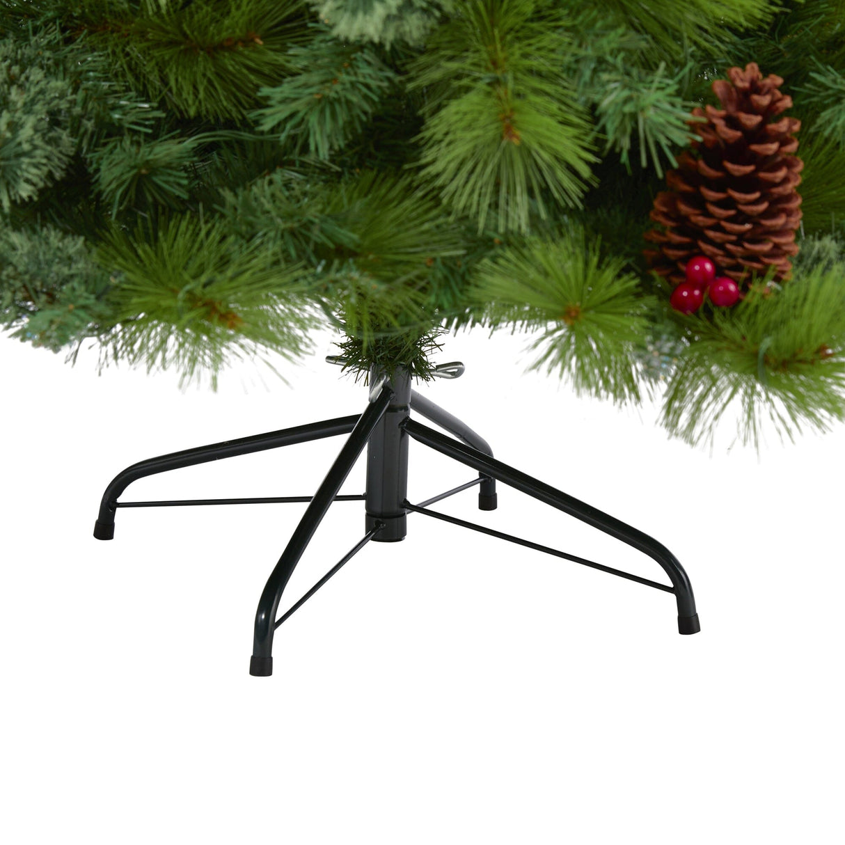 6’ Montana Mixed Pine Artificial Christmas Tree with Pine Cones, Berries and 814 Bendable Branches-Christmas Tree-Parc Decor