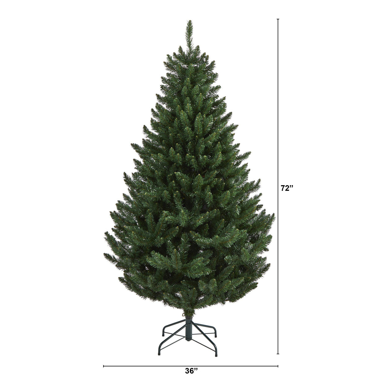 6’ Northern Rocky Spruce Artificial Christmas Tree with 838 Bendable Branches-Christmas Tree-Parc Decor