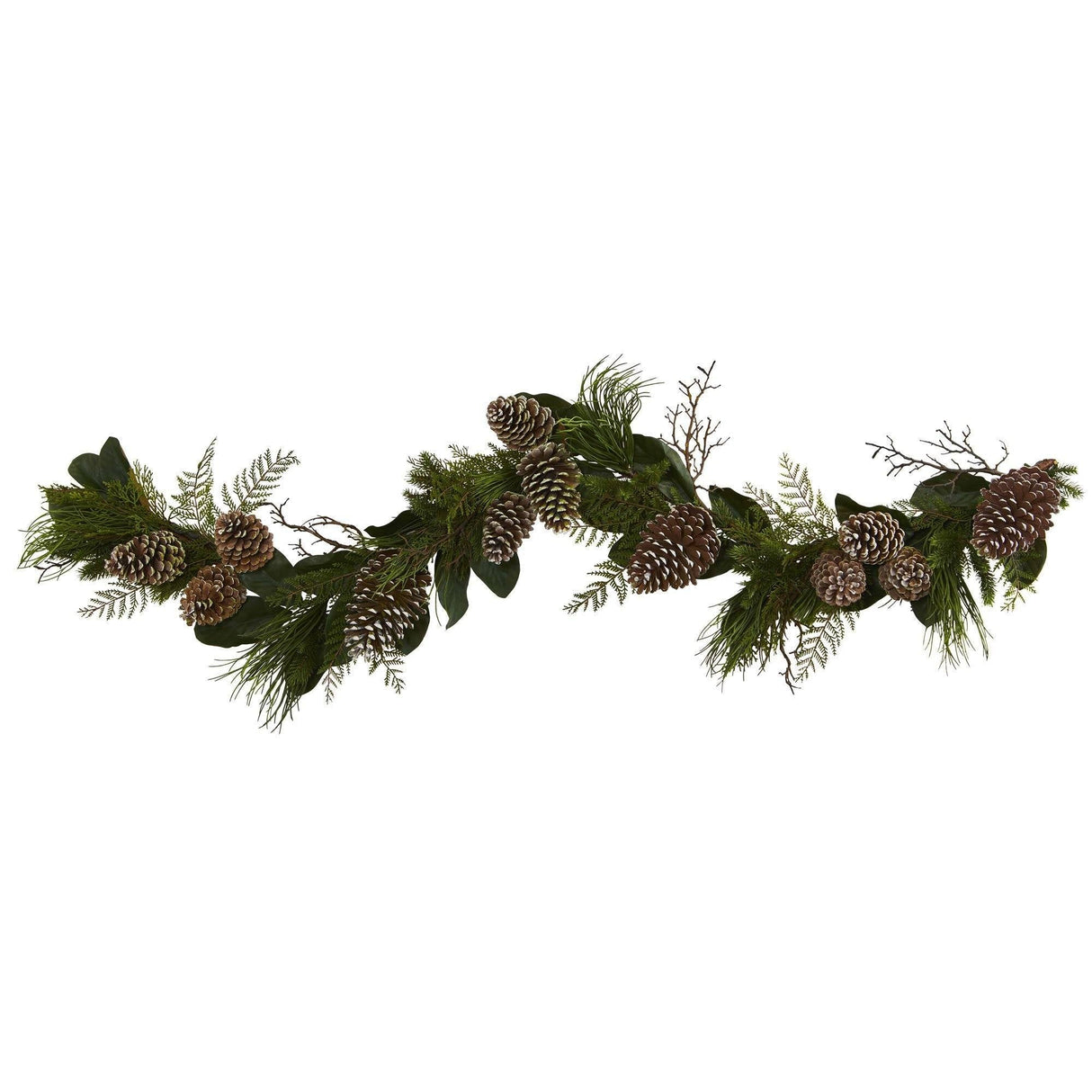 6’ Pine Cone and Pine Artificial Garland-Garland-Parc Decor