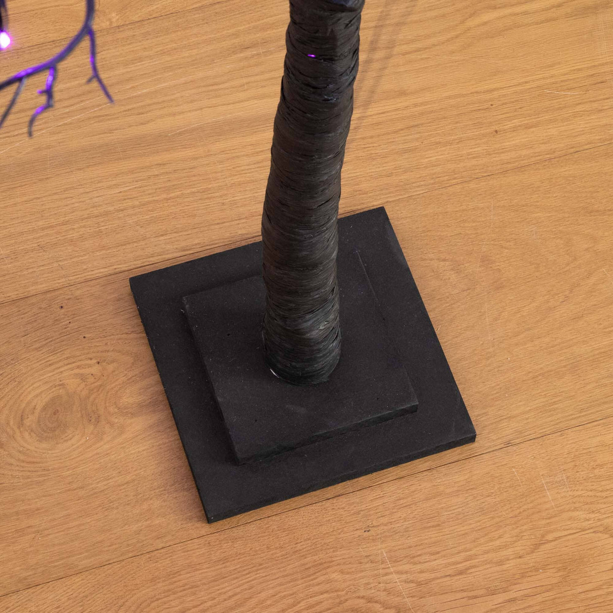 6’ Pre-Lit Halloween Minimalist Twig Artificial Fall Tree with 320 Orange & Purple LED Lights-Tree-Parc Decor