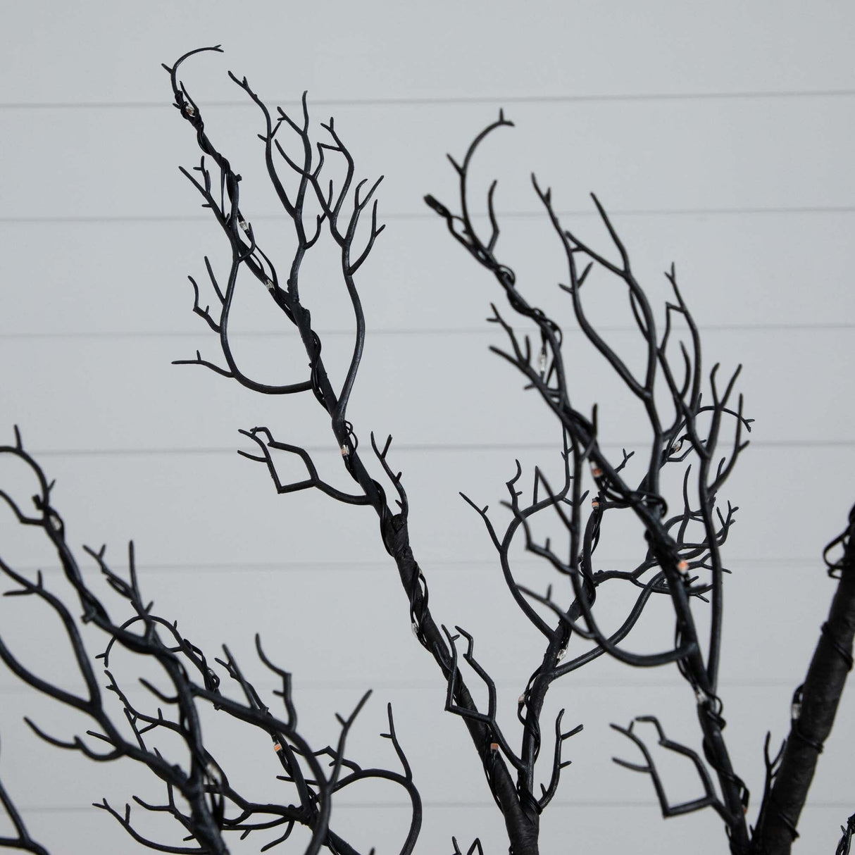 6’ Pre-Lit Halloween Minimalist Twig Artificial Fall Tree with 320 Orange & Purple LED Lights-Tree-Parc Decor