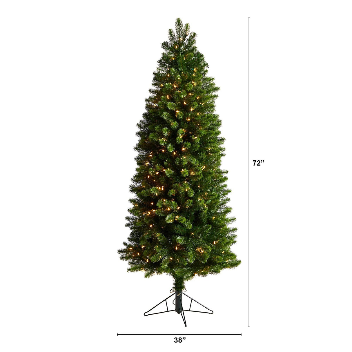 6’ Slim Virginia Spruce Artificial Christmas Tree-Christmas Tree-Parc Decor