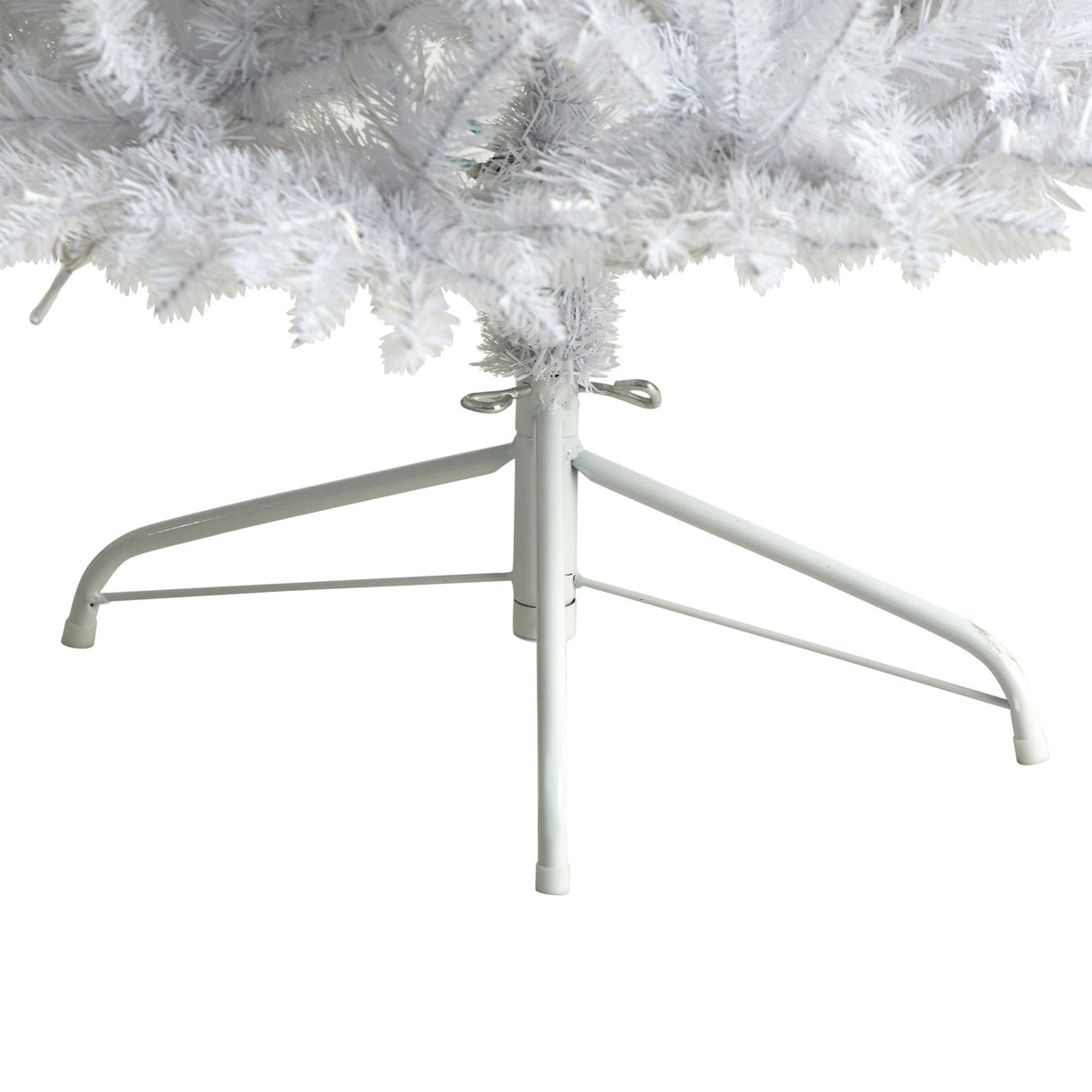 6’ Slim White Artificial Christmas Tree with 250 Warm White LED Lights and 743 Bendable Branches-Christmas Tree-Parc Decor