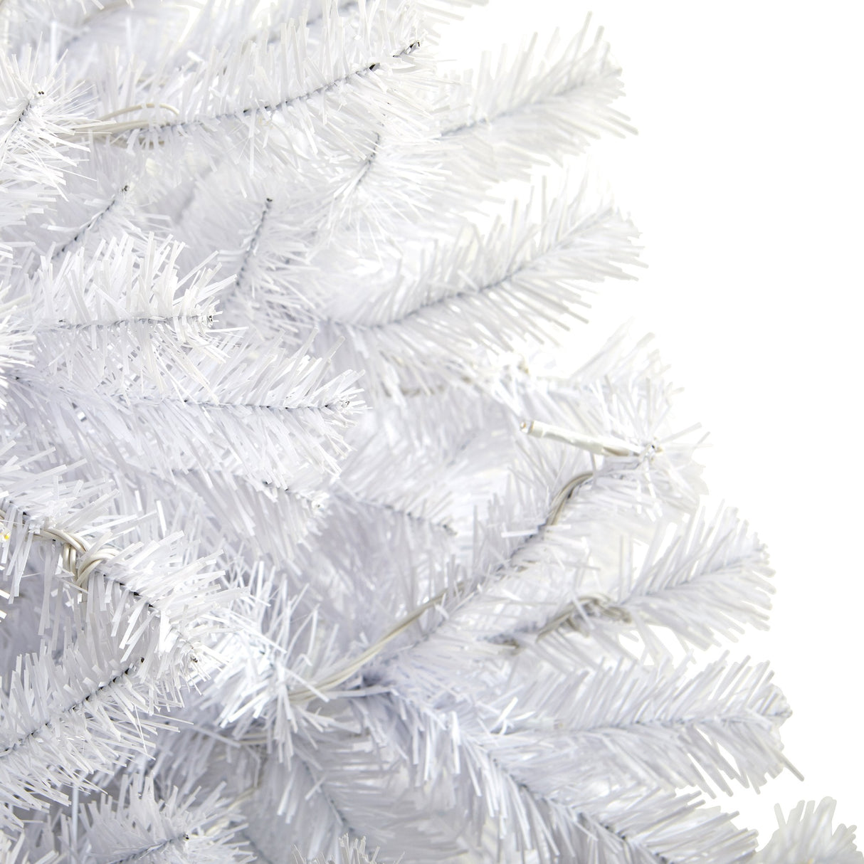 6' White Artificial Christmas Tree with 680 Bendable Branches-Christmas Tree-Parc Decor