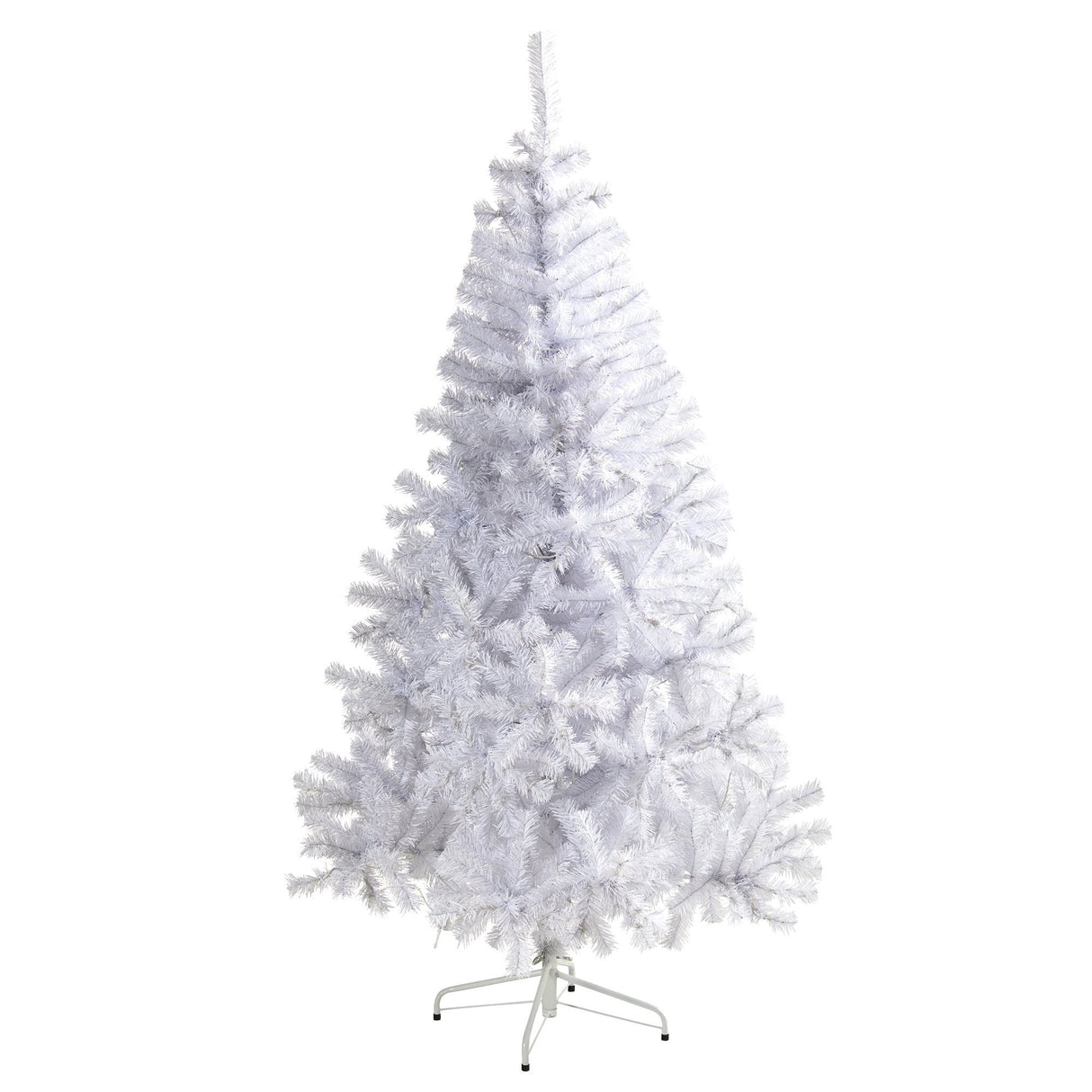 6' White Artificial Christmas Tree with 680 Bendable Branches-Christmas Tree-Parc Decor