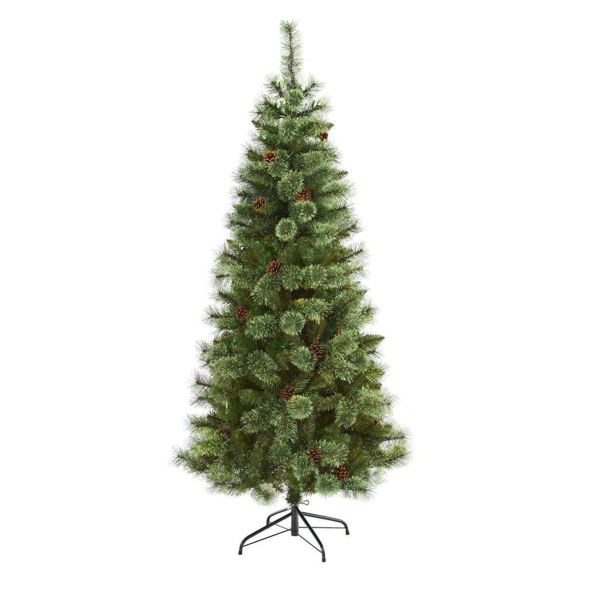 6’ White Mountain Pine Artificial Christmas Tree with 477 Bendable Branches-Christmas Tree-Parc Decor