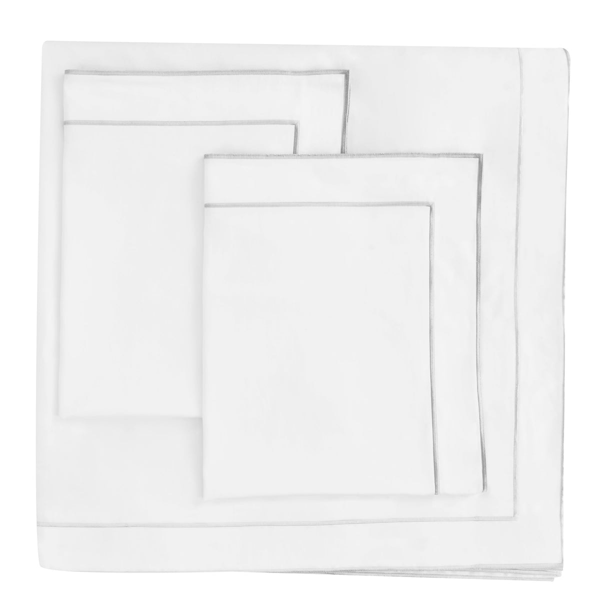 600 Thread Count Framed Sateen Embroidered Cotton Duvet Set