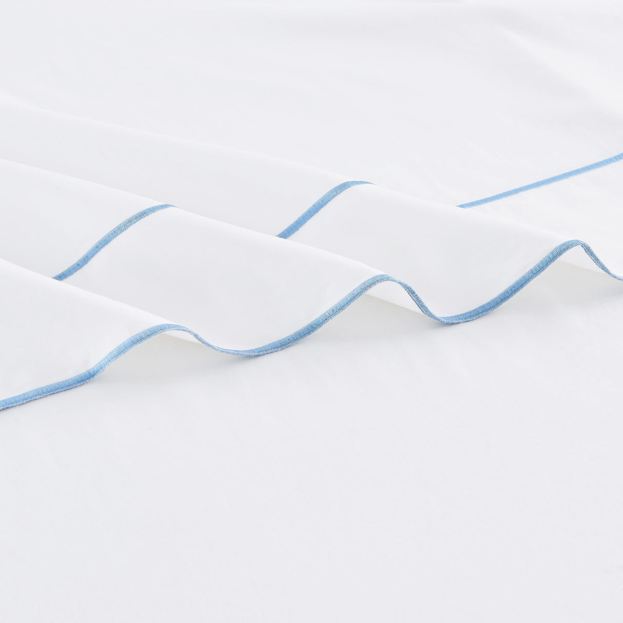 600 Thread Count Framed Sateen Embroidered Cotton Pillowcase Pair