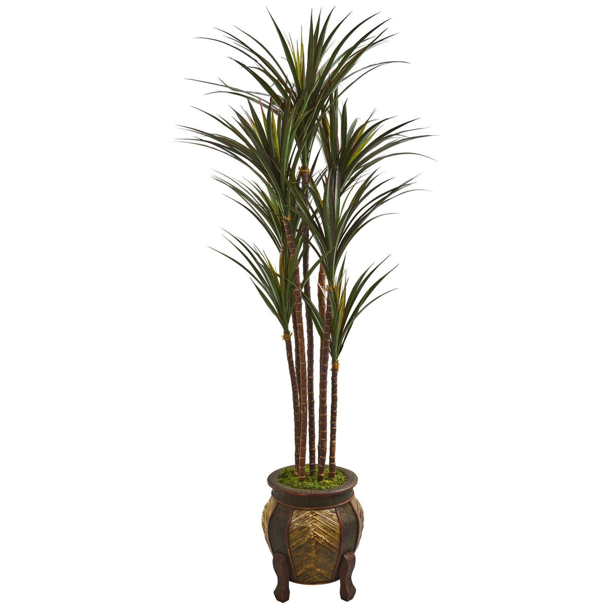 62” Giant Yucca Artificial Tree in Decorative Planter UV Resistant-Parc Decor