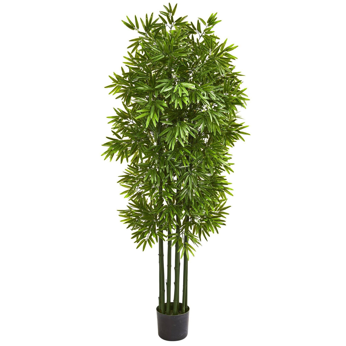 64” Bamboo Artificial Tree with Green Trunks UV Resistant (Indoor/Outdoor)-Parc Decor
