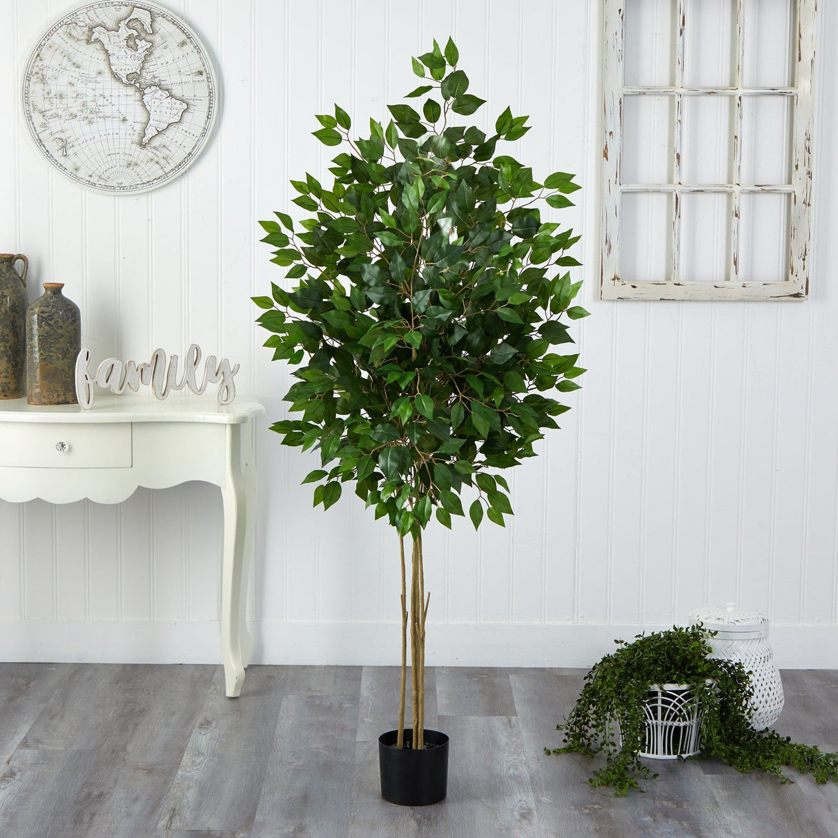 64” Ficus Artificial Tree UV Resistant (Indoor/Outdoor)-Parc Decor