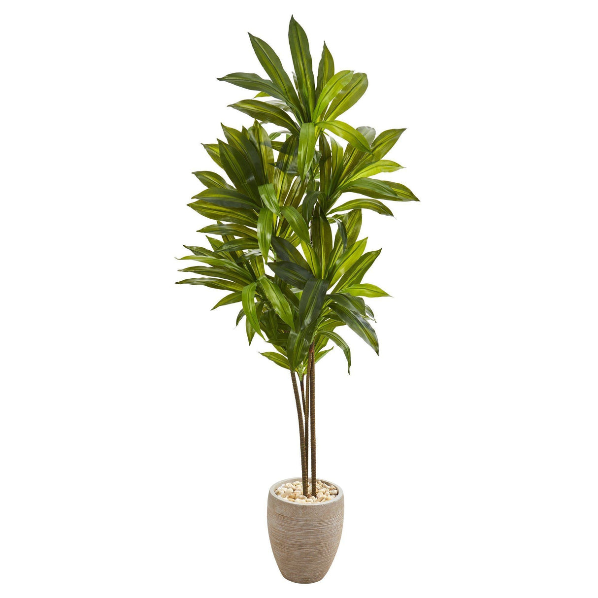 68” Dracaena Artificial Plant in Sand Colored Planter (Real Touch)-Parc Decor