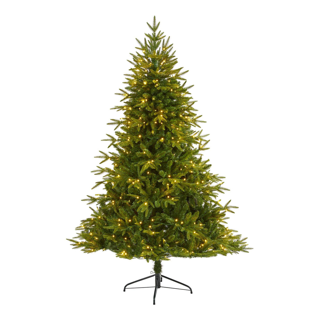 6.5’ Colorado Mountain Fir “Natural Look” Artificial Christmas Tree with 400 Clear LED Lights and 2056 Bendable Branches-Christmas Tree-Parc Decor