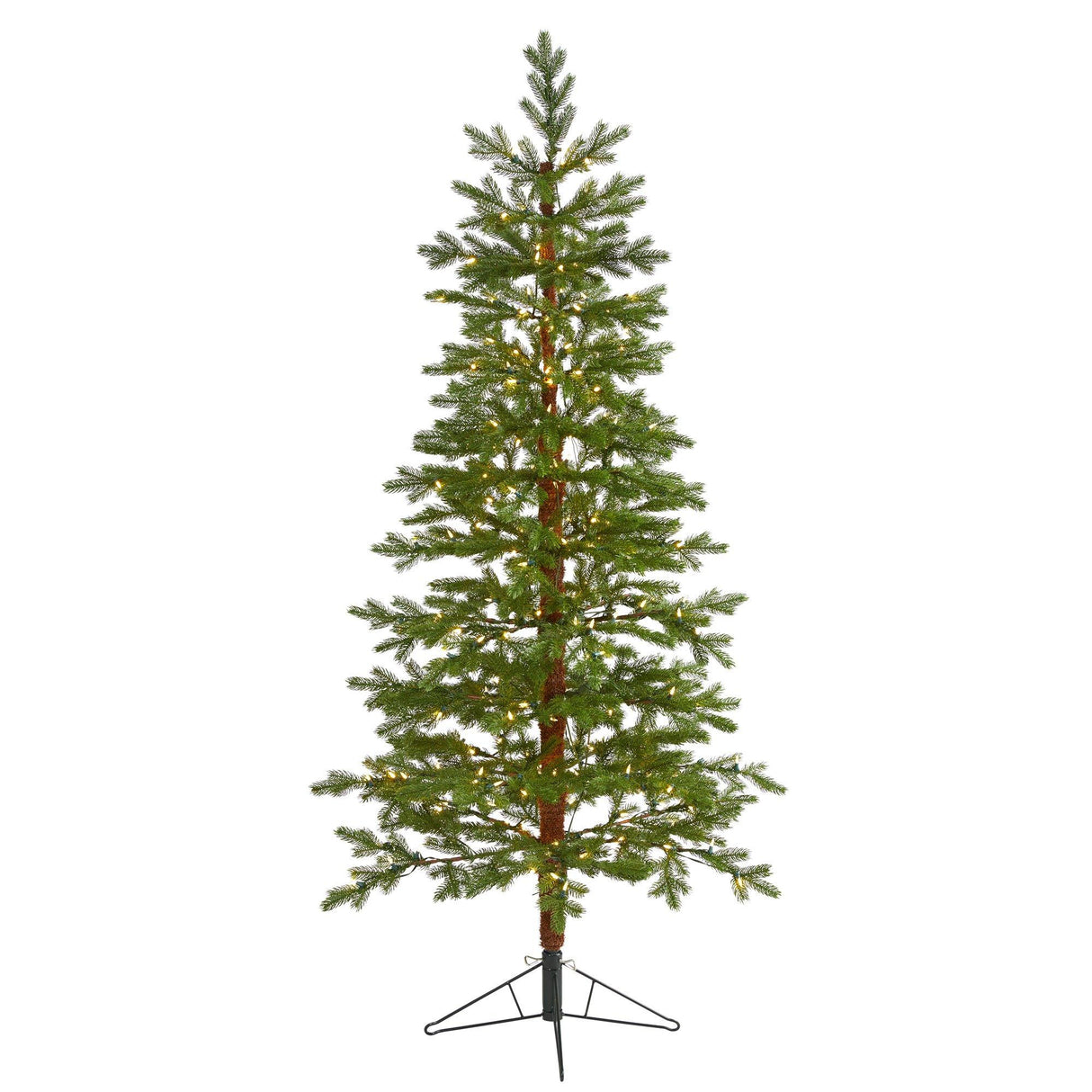 6.5' Fairbanks Fir Artificial Christmas Tree with 250 Clear Warm (Multifunction) LED Lights and 208 Bendable Branches-Christmas Tree-Parc Decor