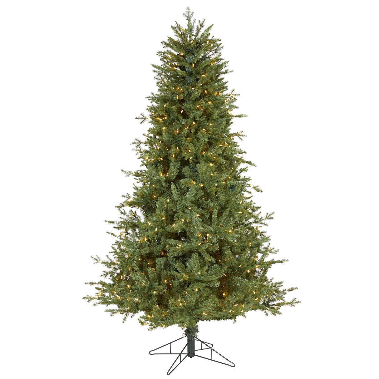 6.5' New Hampshire Spruce Artificial Christmas Tree with 500 Warm White Lights and 1074 Bendable Branches-Christmas Tree-Parc Decor