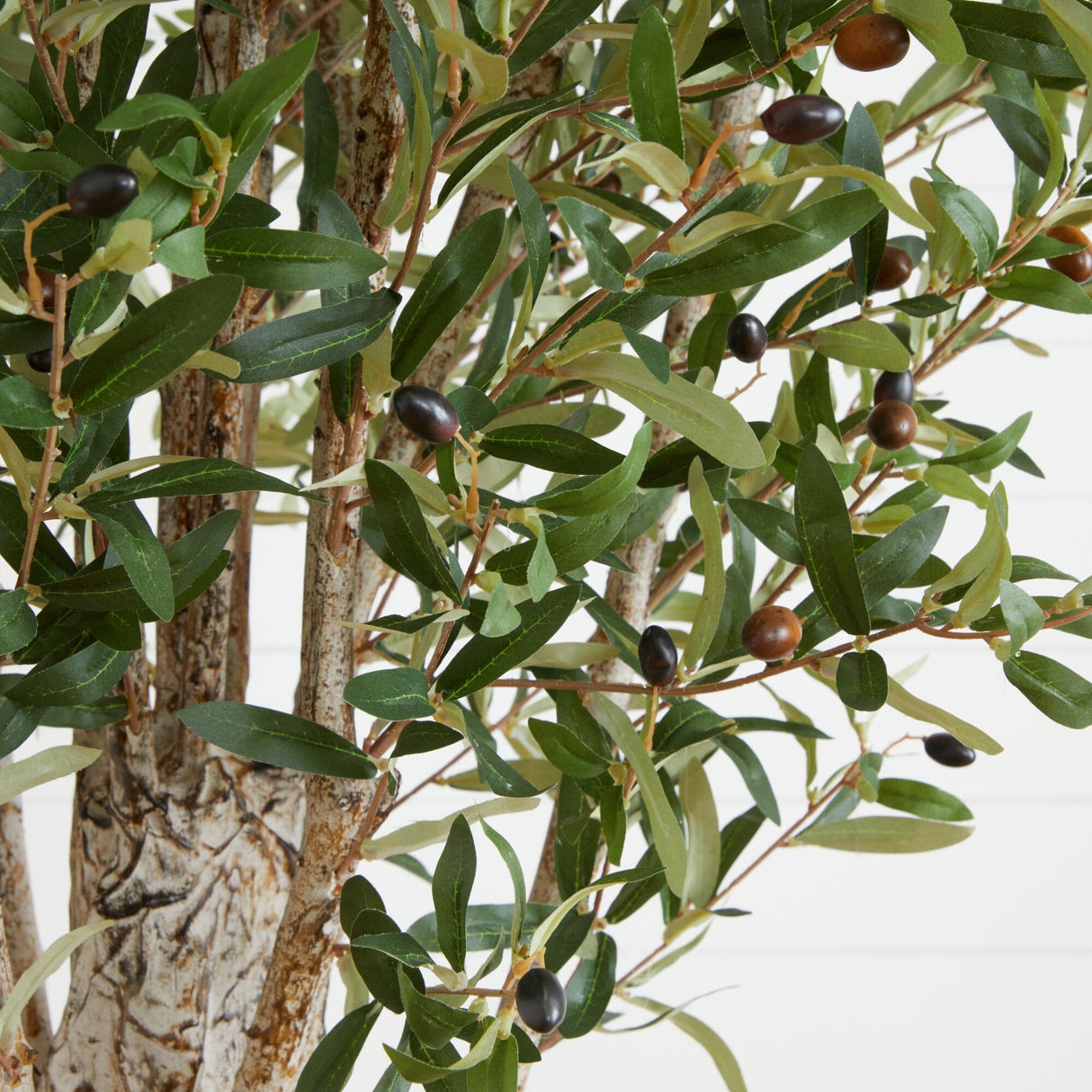6.5’ Olive Artificial Tree in Black Planter-Tree-Parc Decor